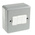 MK Electric Silver Metal Clad Switch, 2 Way, 3 Gang, Metalclad