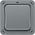 BG Electrical Grey Outdoor Light Switch, 2 Way, 1 Gang, Storm