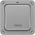 BG Electrical Grey Push Button Light Switch, 2 Way, 1 Gang, Storm