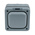MK Electric Grey Outdoor Light Switch, 2 Way, 1 Gang, Masterseal