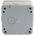 MK Electric Grey Outdoor Light Switch, 1 Way, 2 Gang, Masterseal
