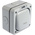 MK Electric Grey Outdoor Light Switch, 2 Way, 1 Gang, Masterseal