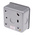 RS PRO Grey Metal Clad Switch, 2 Way, 1 Gang