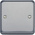 MK Electric Silver 1 Gang Blanking Plate