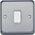 MK Electric Rocker Light Switch, 2 Way, 1 Gang, Albany Plus