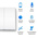 TP-Link White Smart Light Switch, 1 Way, 2 Gang, Tapo S220