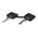 Schneider Electric Harmony XB4 2-position Key Switch Head, Latching, 22mm Cutout