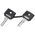 Schneider Electric Harmony XB4 3-position Key Switch Head, Spring Return Right to Centre, 22mm Cutout