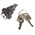 RS PRO 2-position Key Switch Head, Latching, 16mm Cutout