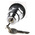 Schneider Electric Harmony 9001K 2-position Key Switch Head, Latching, 30mm Cutout