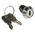 Key Switch, DPDT, 1 A @ 24V ac dc / 115V ac 2-Way Random-Key