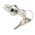 IP66, IP67 Key Switch, SPDT, 5 A @ 115 V ac 2-Way Common-Key