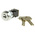 High Security Key Switch, DPST, 50 mA @ 250 V ac 2-Way Flat-Key