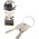 Key Switch, DPDT, 4 A @ 250 V ac 2-Way Flat-Key