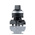 RS PRO 3 Position Selector Switch Head, 22mm Cutout, Black Handle