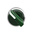 Schneider Electric ZB4 Series 2 Position Selector Switch Head, 22mm Cutout, Green Handle