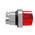 Schneider Electric Harmony XB4 Series 2 Position Selector Switch Head, 22mm Cutout, Red Handle