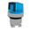 Schneider Electric Harmony XB4 Series 2 Position Selector Switch Head, 22mm Cutout, Blue Handle
