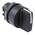 Schneider Electric Harmony XB5 Series 3 Position Selector Switch Head, 22mm Cutout, Black Handle