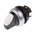 Eaton RMQ Titan Series 2 Position Selector Switch Head, 22mm Cutout, Black/White Handle
