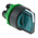 Schneider Electric Harmony XB5 Series 2 Position Selector Switch Head, 22mm Cutout, Green Handle