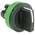 Schneider Electric Harmony XB5 Series 2 Position Selector Switch Head, 30mm Cutout, Black Handle