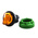 Schneider Electric Harmony XB5 Series 2 Position Selector Switch Head, 30mm Cutout, Orange Handle