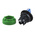 Schneider Electric Harmony XB5 Series 3 Position Selector Switch Head, 30mm Cutout, Blue Handle