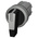 Siemens 3SU1 Series 3 Position Selector Switch Head, 22mm Cutout, White Handle