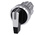 Siemens 3SU1 Series 3 Position Selector Switch Head, 22mm Cutout, White Handle