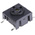 IP67 Black Tact Switch, SPST 50 mA @ 24 V dc