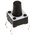 Black Button Tactile Switch, SPST 50 mA @ 24 V dc 4.9mm