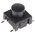 IP67 Black Button Tactile Switch, SPST 50 mA @ 24 V dc 4.4mm PCB