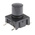 IP67 Black Button Tactile Switch, SPST 50 mA @ 24 V dc 6.9mm PCB