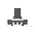 Black Cap Tactile Switch, Single Pole Five Throw 50mA 3mm Surface Mount