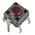 Red Push Plate Tactile Switch, SPST 20 mA 5mm