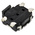 Black Push Plate Tactile Switch, SPST 50 mA @ 12 V dc 1.35mm