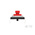 Red Cap Tactile Switch, SPST 50mA 3mm Through Hole