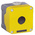 RS PRO Yellow Die Cast Aluminium Push Button Enclosure - 1 Hole 22mm Diameter
