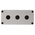 RS PRO Grey Plastic Push Button Enclosure - 3 Hole 22mm Diameter