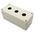 RS PRO Grey Plastic Push Button Enclosure - 3 Hole 22mm Diameter