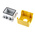 Yellow Plastic ABB Compact Push Button Enclosure - 1 Hole 22mm Diameter