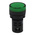 RS PRO, Panel Mount Green LED Pilot Light, 22mm Cutout, IP65, Round, 110V ac
