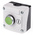 BACO Spring Return Push Button Control Station, Plastic, Green, IP66