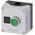 Siemens Enclosed Push Button - SPST, Metal, Green, I, IP66, IP67, IP69