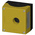 Siemens Yellow Metal 3SU1 Push Button Enclosure - 1 Hole 22mm Diameter