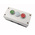 Eaton Momentary Enclosed Push Button - SPDT, Plastic, 3 Cutouts, Red/White/Green, O/lamp/I, IP69K