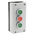 Eaton Momentary Enclosed Push Button - 3NO/3NC, Plastic, 3 Cutouts, Green/Red/Green, I/O/II, IP69K