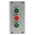 Eaton Momentary Enclosed Push Button - 3NO/3NC, Plastic, 3 Cutouts, Green/Red/Green, I/O/II, IP69K