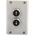 Eaton Momentary Enclosed Push Button - SPDT, Plastic, 2 Cutouts, Black, Arrow, IP65